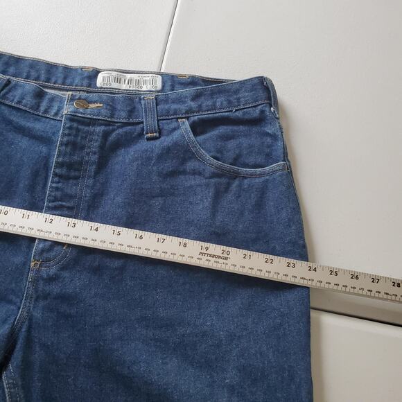Carhartt FR Jeans Mens 40x30 Blue Flame Resistant Denim Work Pants Straight Leg - Picture 9 of 14